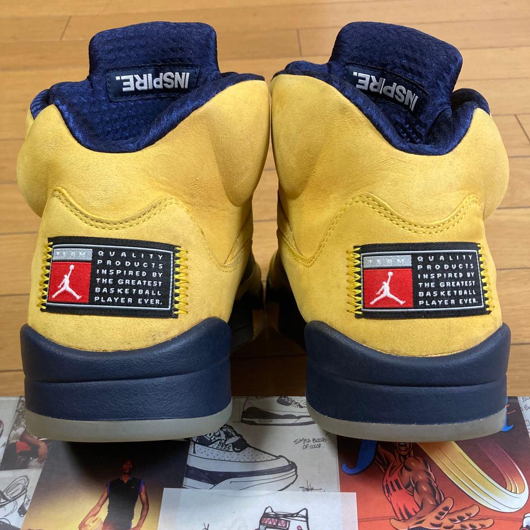 シューズ(男性用) NIKE AIR JORDAN 5 MICHIGAN 28 CQ9541-704