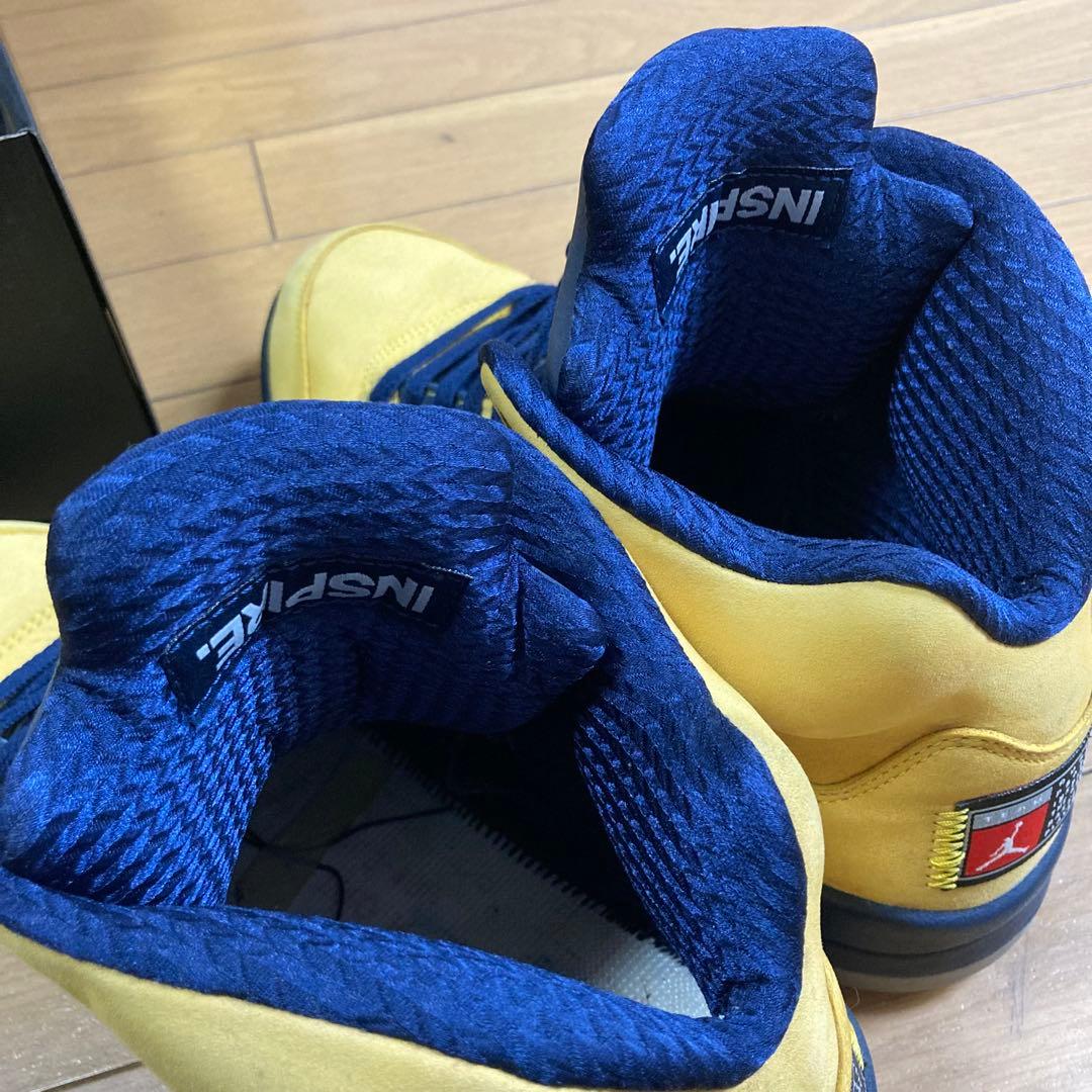 シューズ(男性用) NIKE AIR JORDAN 5 MICHIGAN 28 CQ9541-704