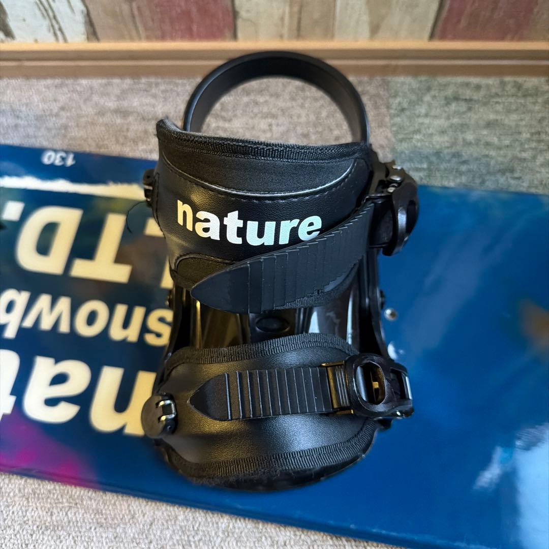 nature 子供 スノーボード、ビンディング、セット　130