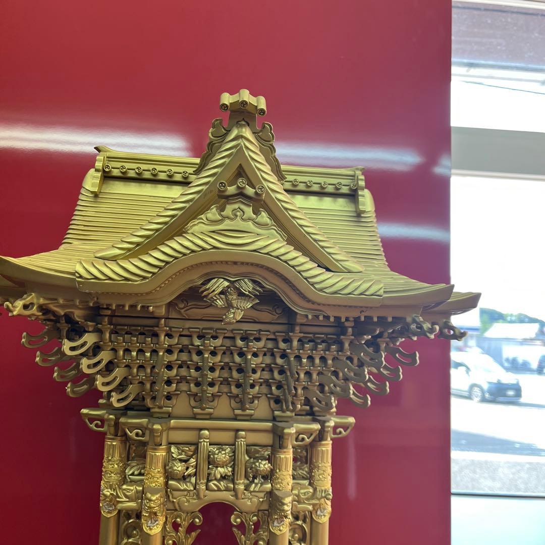 総粉、金箔の厨子 仏壇内仏入れ