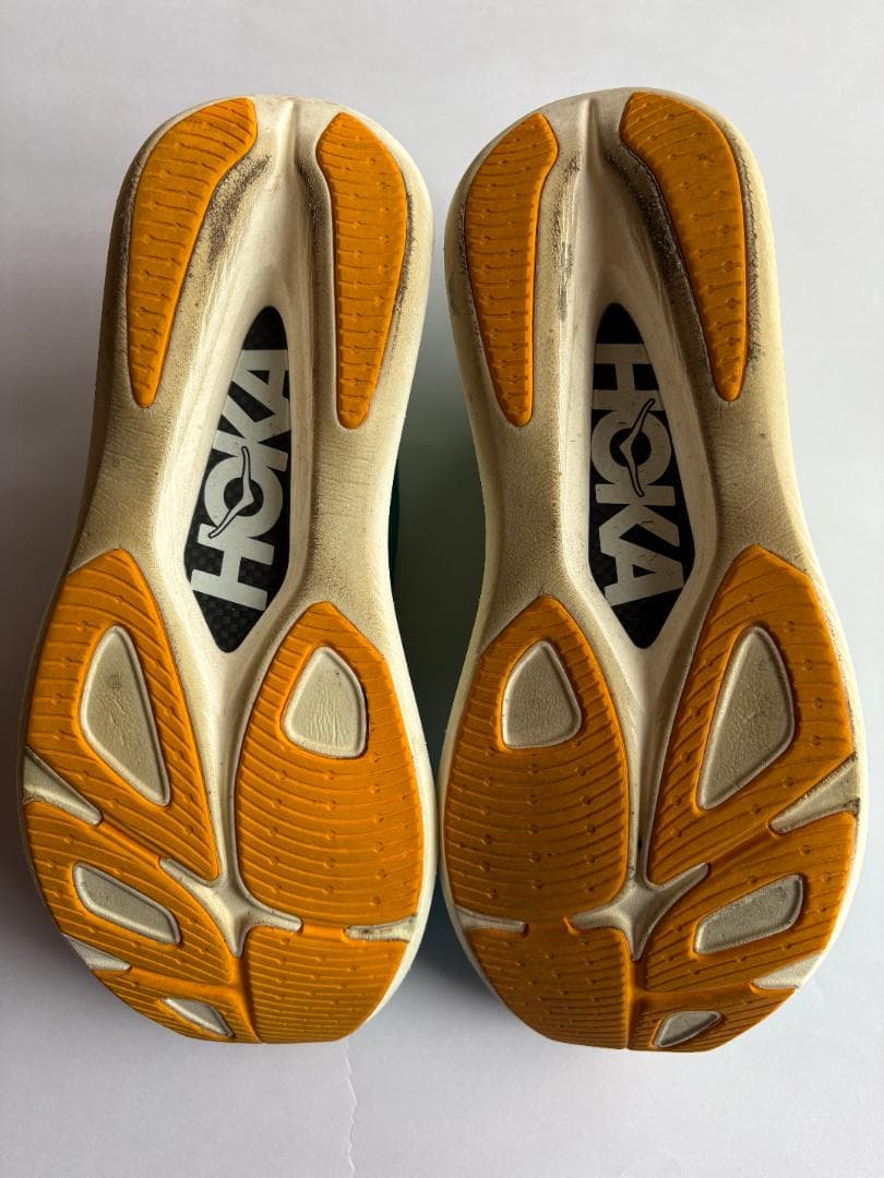 【美品】HOKA Rocket X2 ランニングシューズ 青/黄 27.5cm