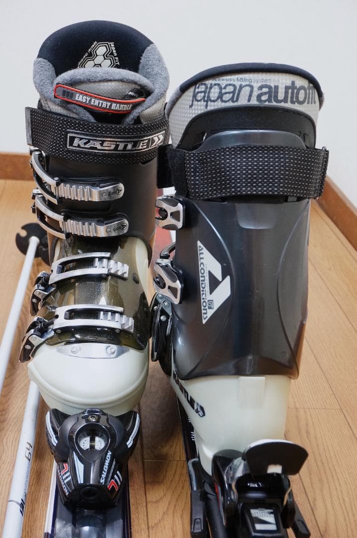 メンテ済 162cm 靴28～28.5cm SALOMONカービングスキーセット