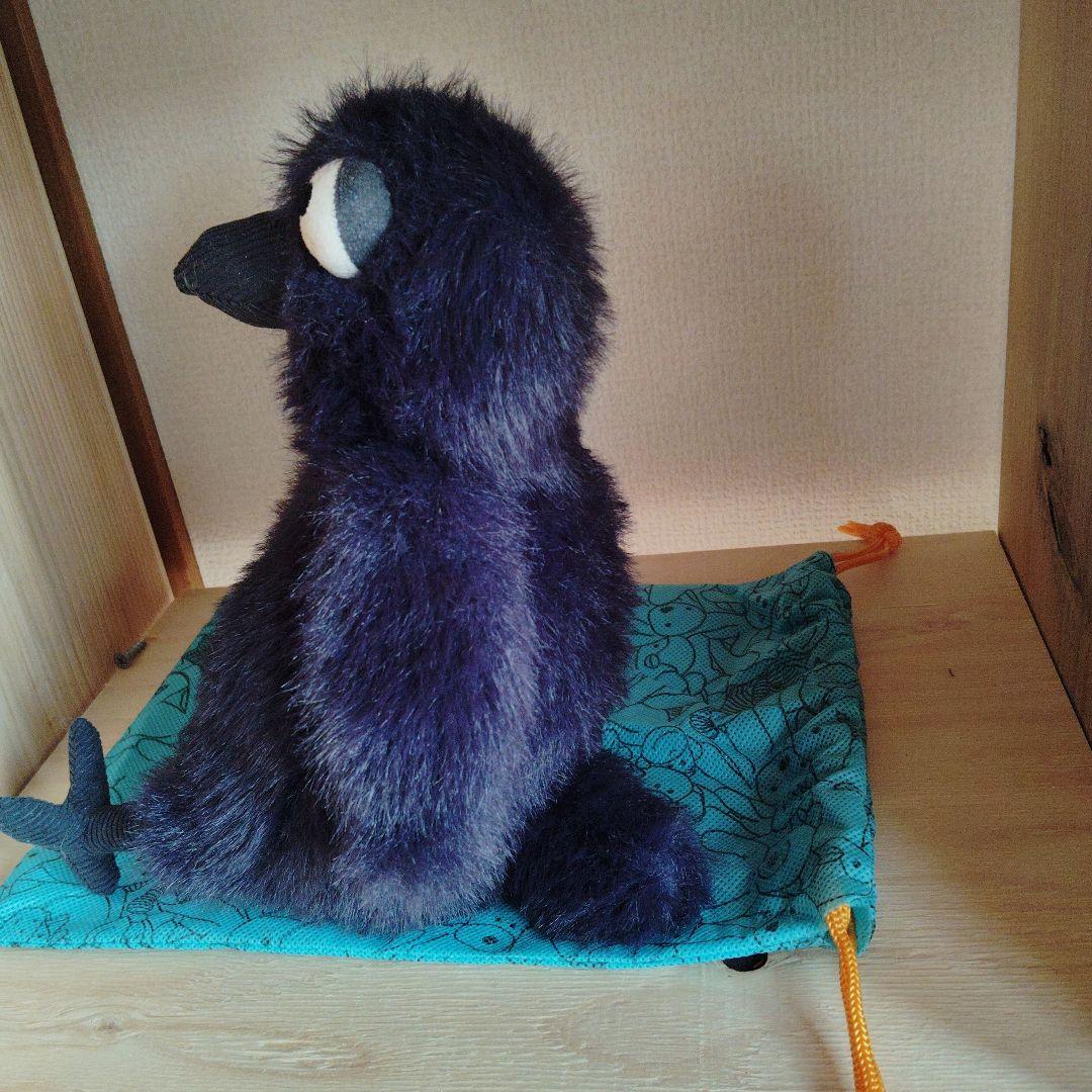  ぬいぐるみ ハロウィンシリーズ カラス収納袋付き