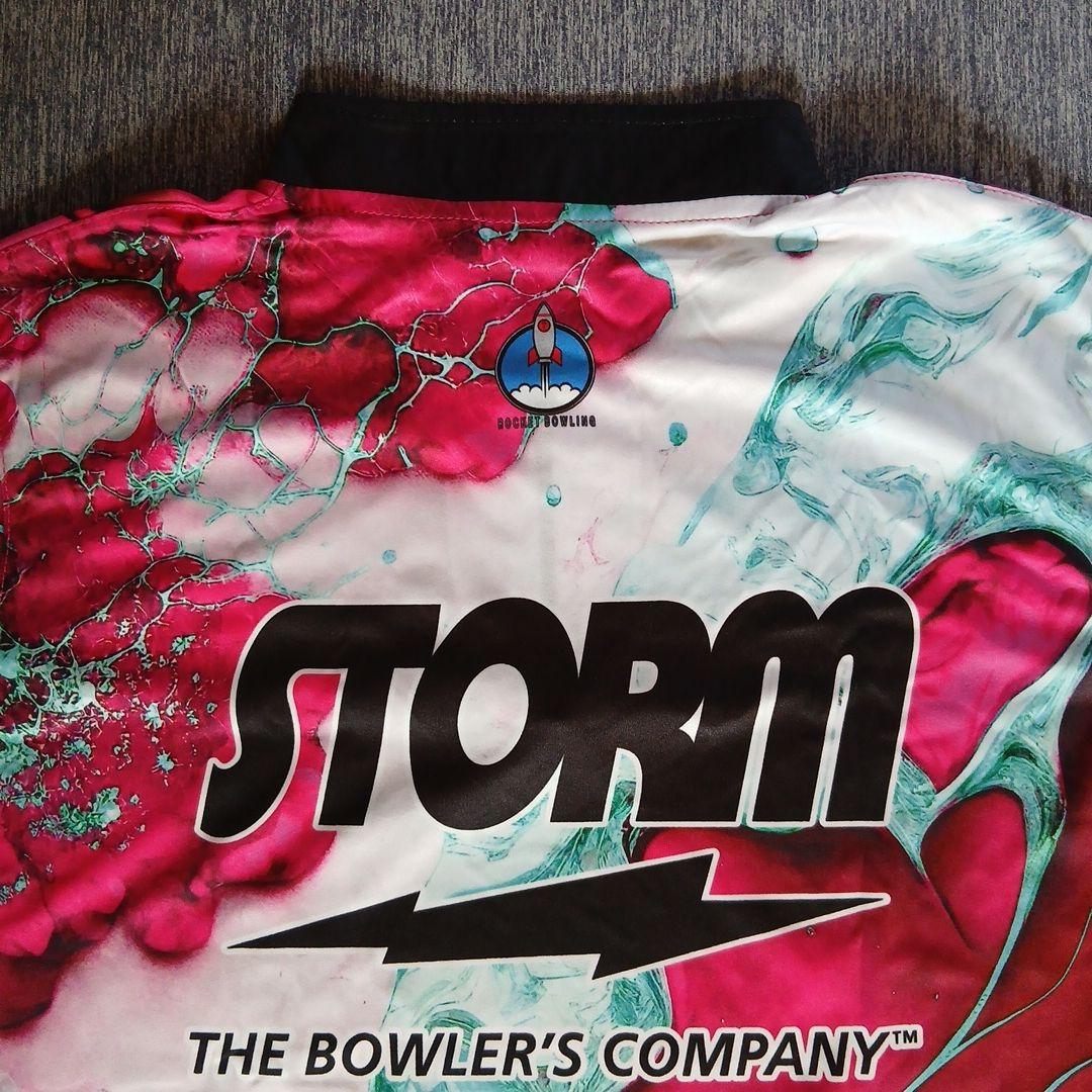 ✨日本未発売✨ボウリングウェア　STORM　日本サイズL　ピンク　マーブル