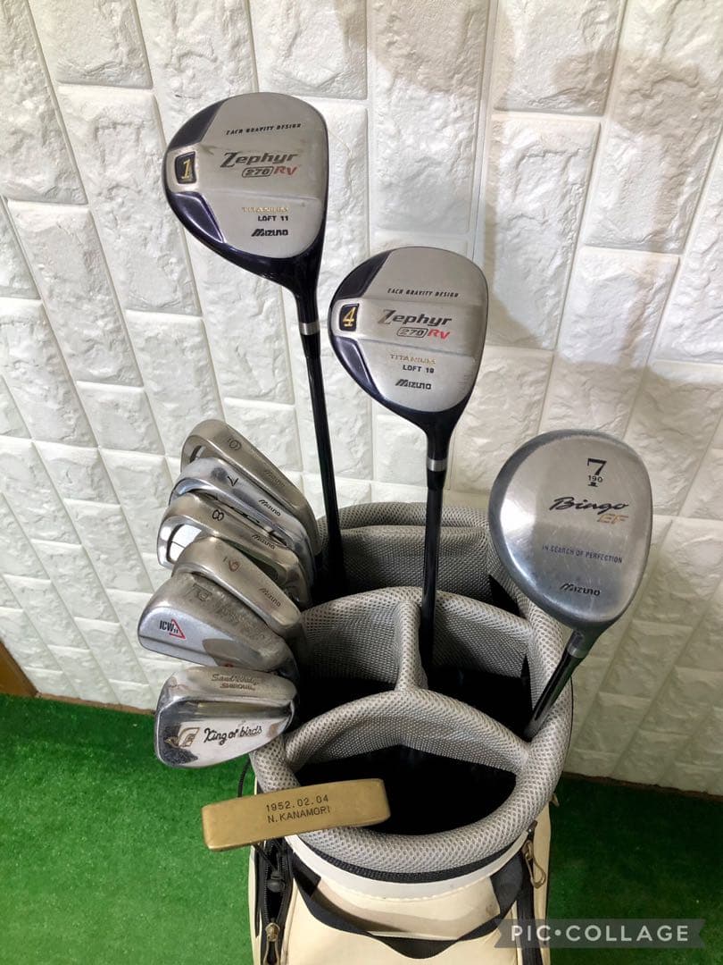 初心者おすすめ☆メンズゴルフクラブセット☆ミズノ☆キャディバッグ付