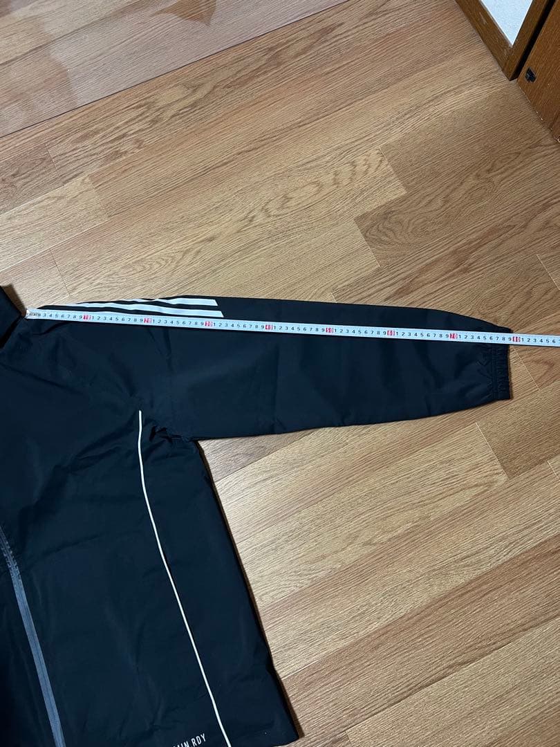 【美品/新品 未使用】adidas ブラック ウィンドブレーカー