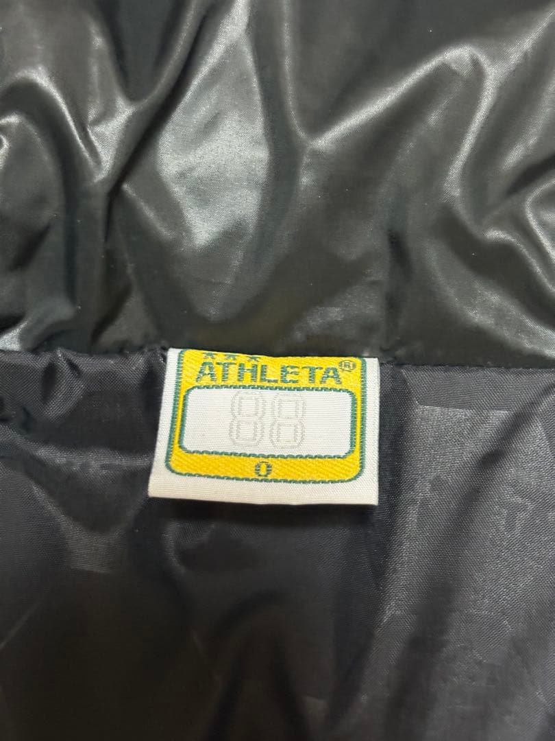 ATHLETA キルティング ベンチコート ブラック サイズO