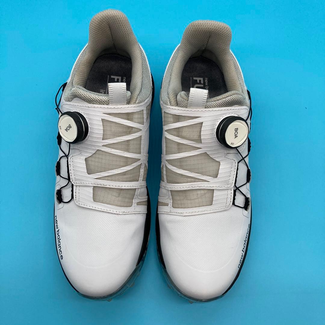 極美品✨ニューバランス new balance ゴルフ24.5cm メンズ 白