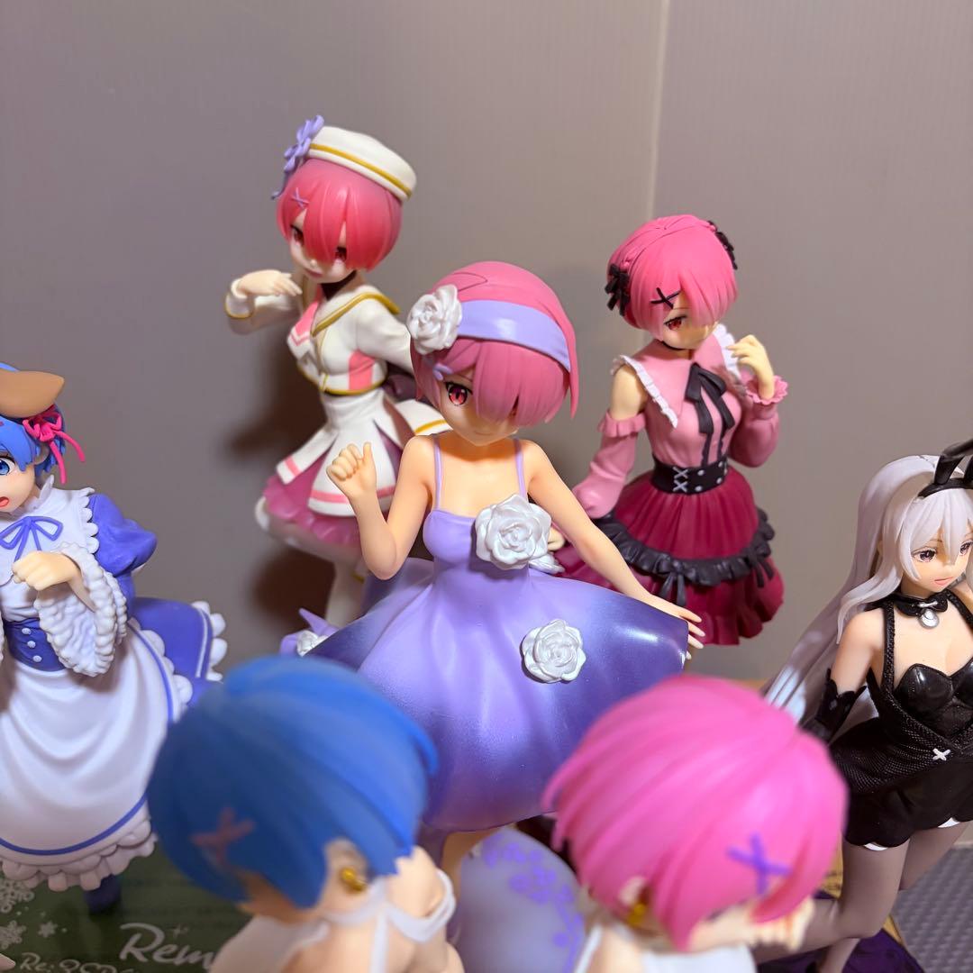 Re:ゼロから始める異世界生活　箱無しフィギュア9体セット　ラム　レム　エキドナ
