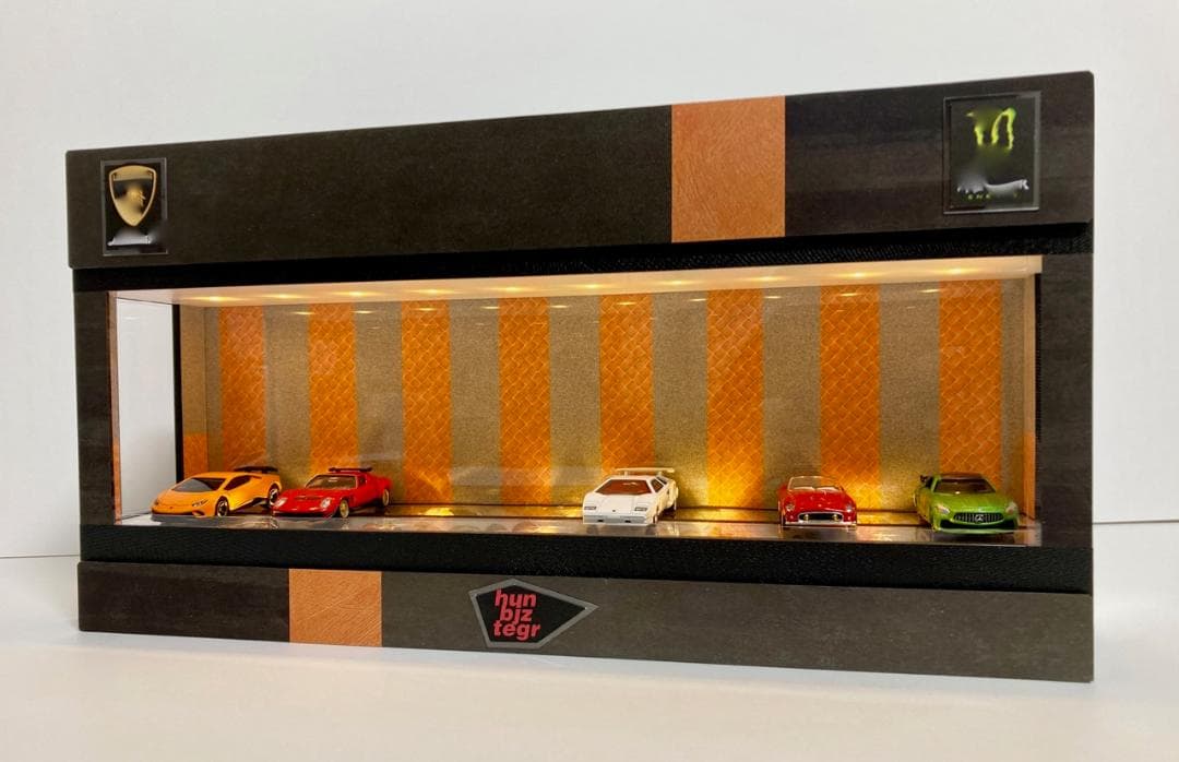 ストーン＆レジン・1/64~1/24・ディスプレーBOX/スタイリッシュジオラマ
