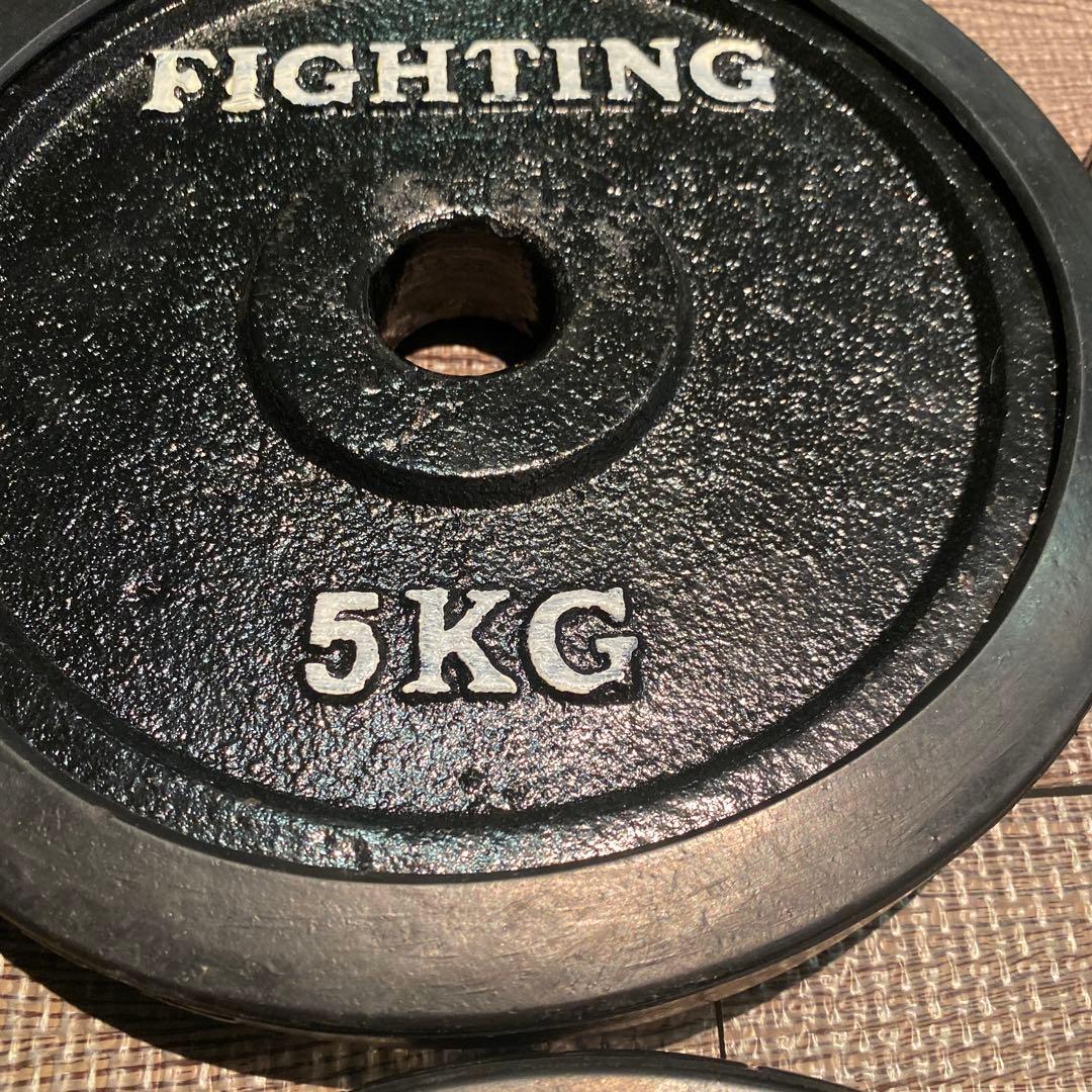 承*金様 26 FIGHTING ROAD ダンベル　プレート　5kg ４枚セッ