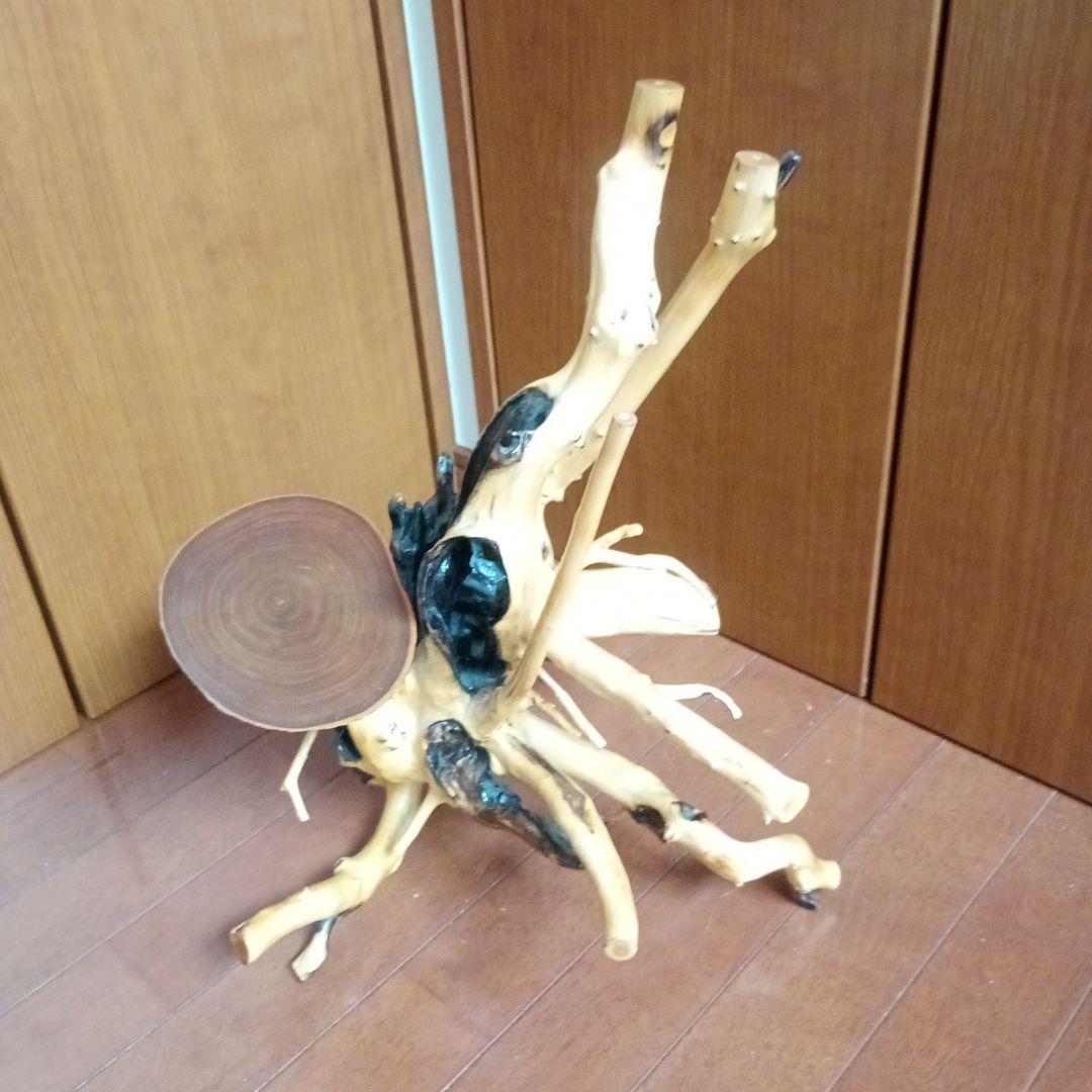 流木　アート　飾り棚