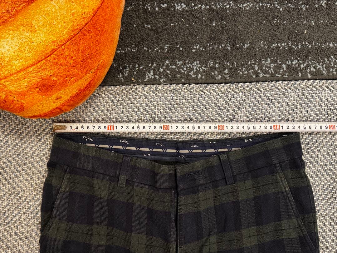 Callaway チェック柄パンツ ネイビー・グリーン