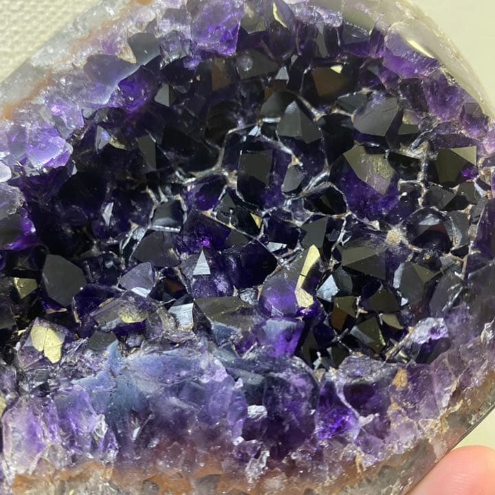 絶品☆濃紫の煌めき☆瑪瑙 アメジストクラスターパワーストーン天然石A506