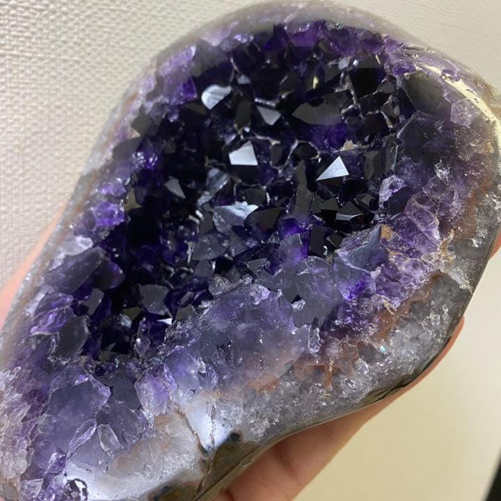 絶品☆濃紫の煌めき☆瑪瑙 アメジストクラスターパワーストーン天然石A506
