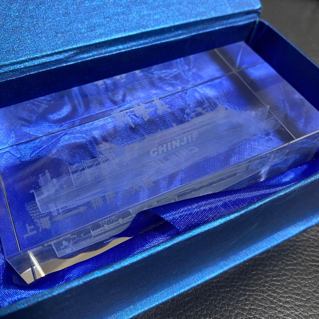 希少品 新鑑真号3Dクリスタルレーザー立体彫刻船 フェリー 置物