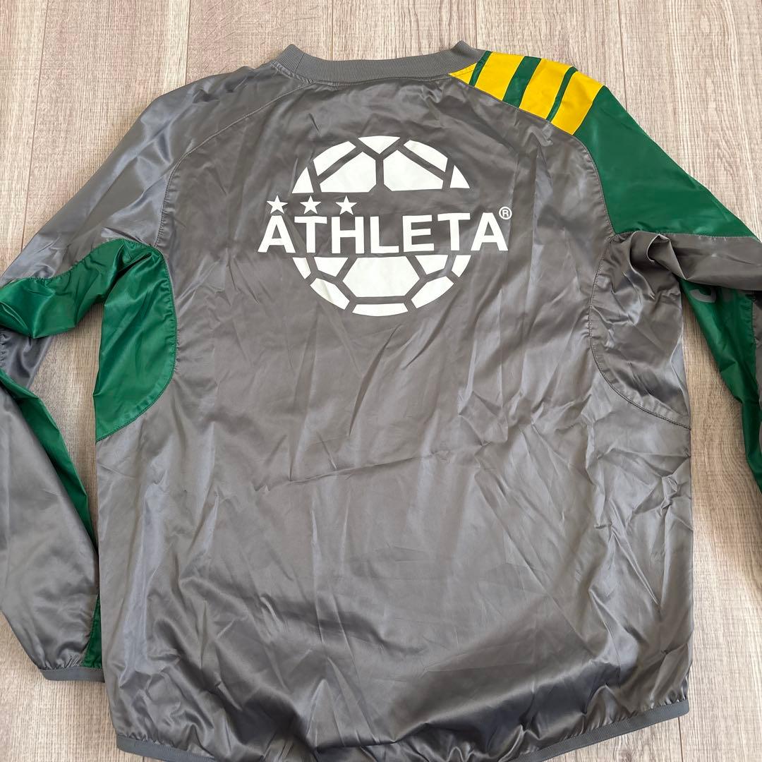 ATHLETA ピステ上下セット グレー/グリーン
