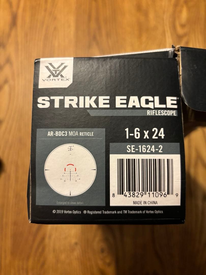 仙*凛様 VORTEX スコープ STRIKE EAGLE gen2 1-6X2
