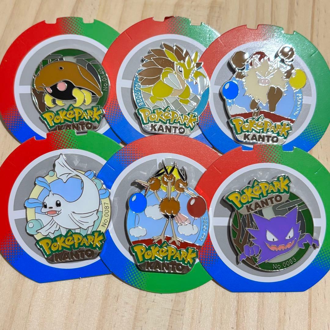 ポケパーク　ピンズ　6個セット