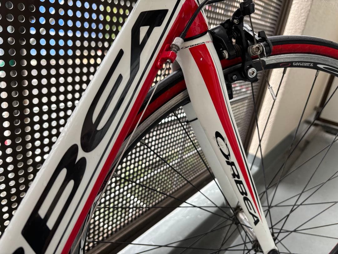 【Safari】ORBEA ロードバイク ホワイト/レッド 700C