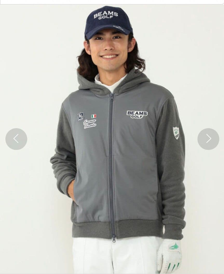【新品】ビームスゴルフ　ブルゾン PURPLE LABEL フリースパーカー