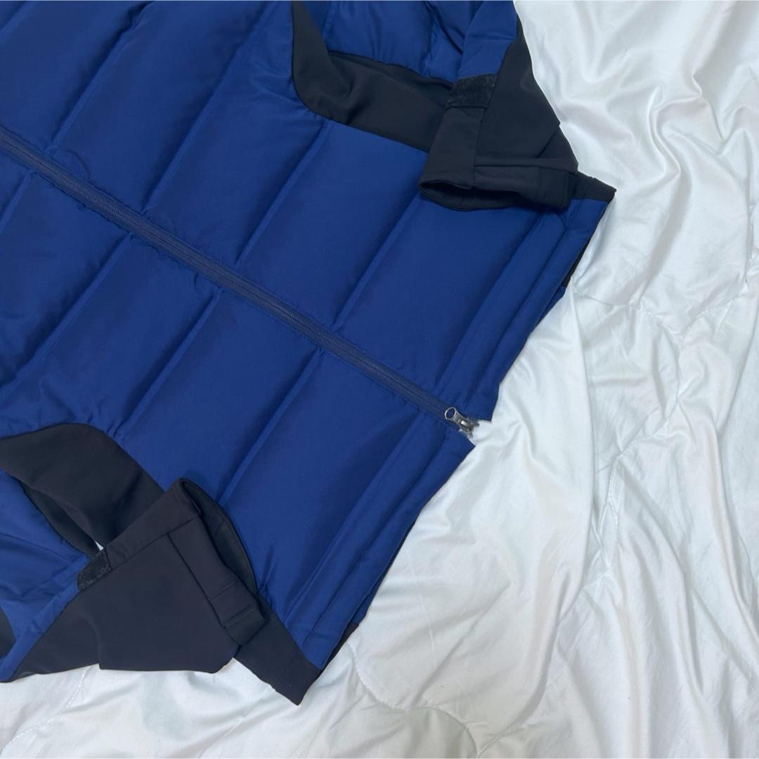 美品 DESCENTE GOLF デサントゴルフ 接結ボーダー ダウンジャケット