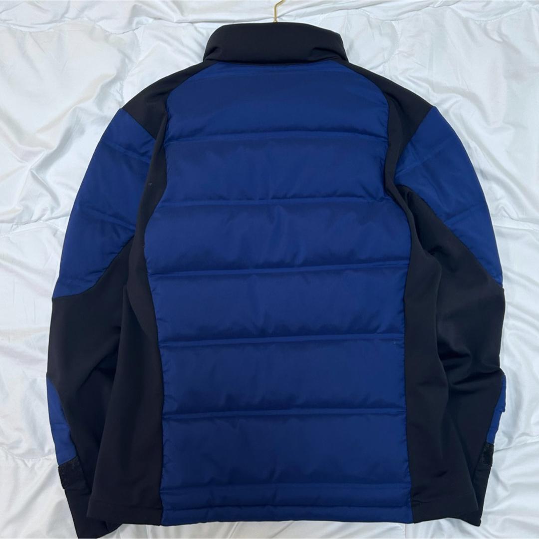 美品 DESCENTE GOLF デサントゴルフ 接結ボーダー ダウンジャケット