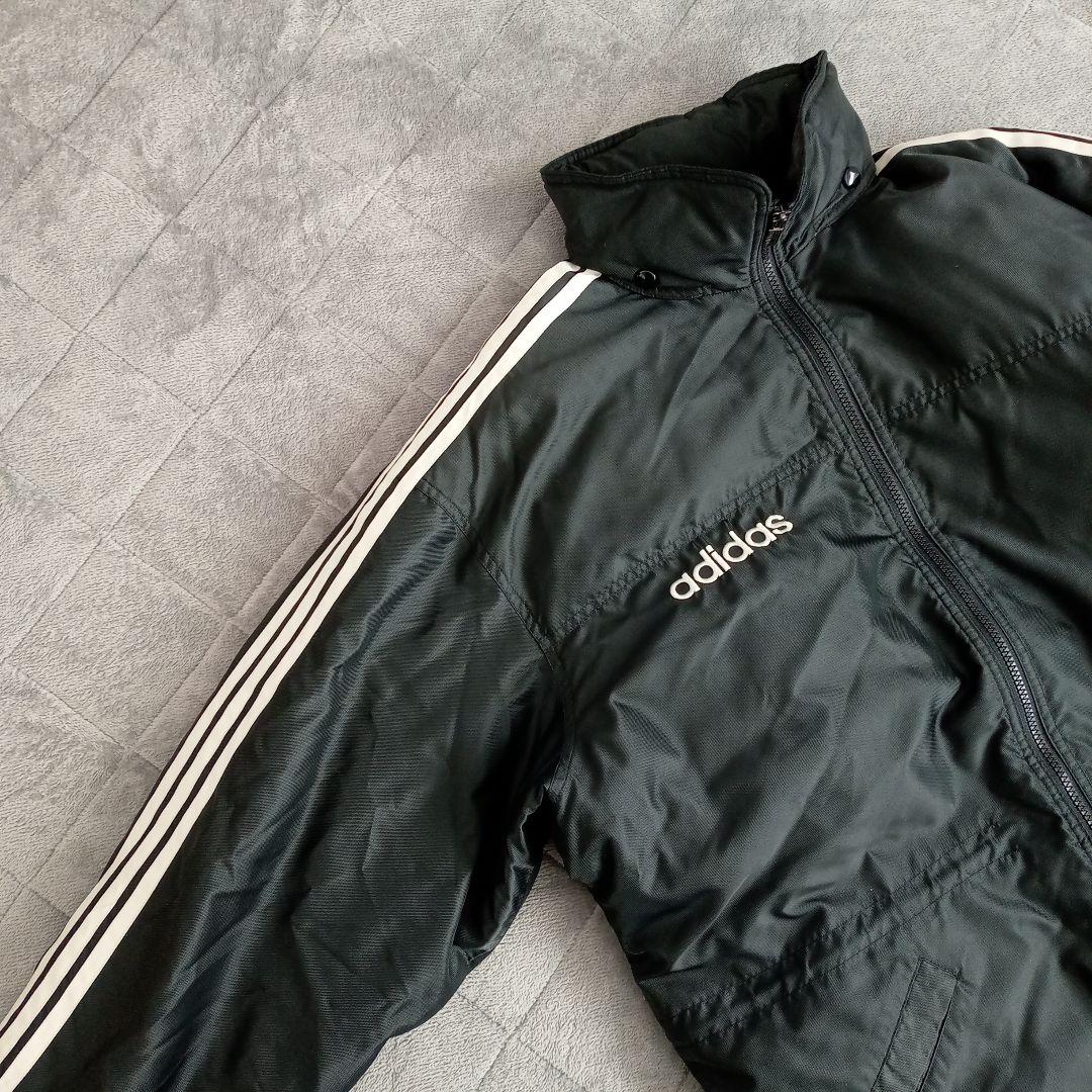 adidas　ヴィンテージ　ダウン　ベンチコート　ロング　肉厚　L