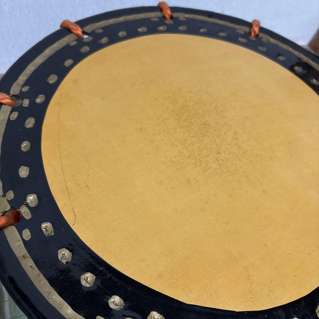 締め太鼓　締太鼓　太鼓　和太鼓　ドラム　和楽器　工芸品　骨董品　34.5cm