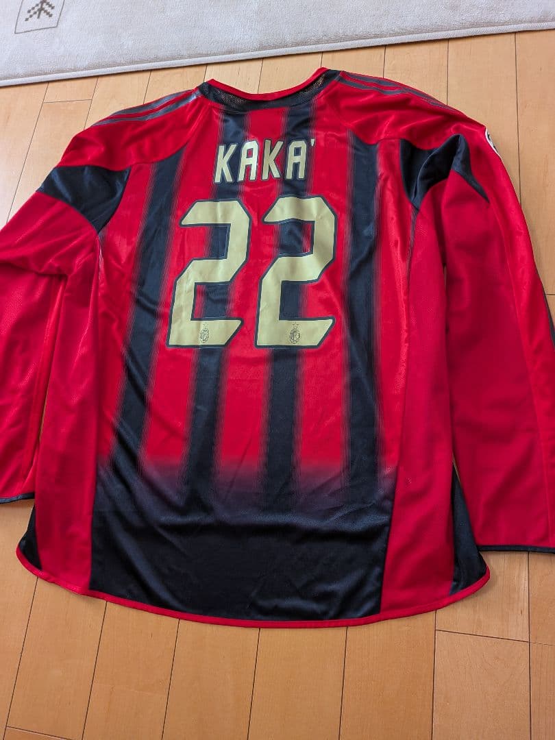 adidas04/05ミランCLモデル長袖ユニフォームNo.22カカー