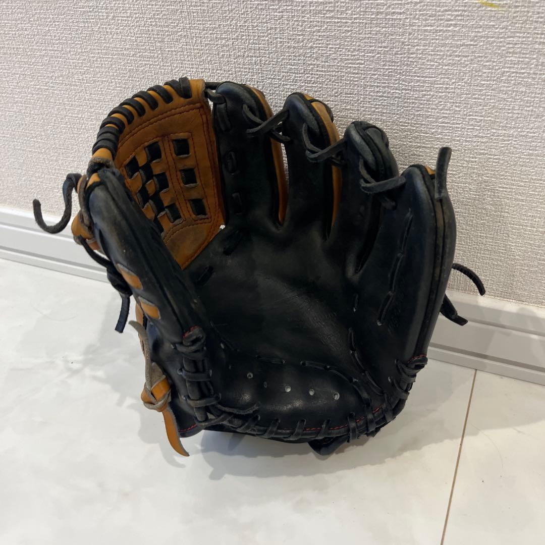 ミズノプロ 軟式グローブ 茶色/黒