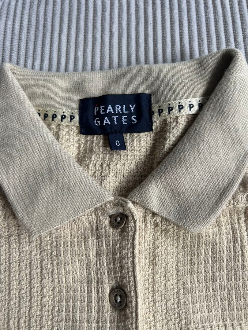 PEARLY GATES フレアポロシャツ ベージュ