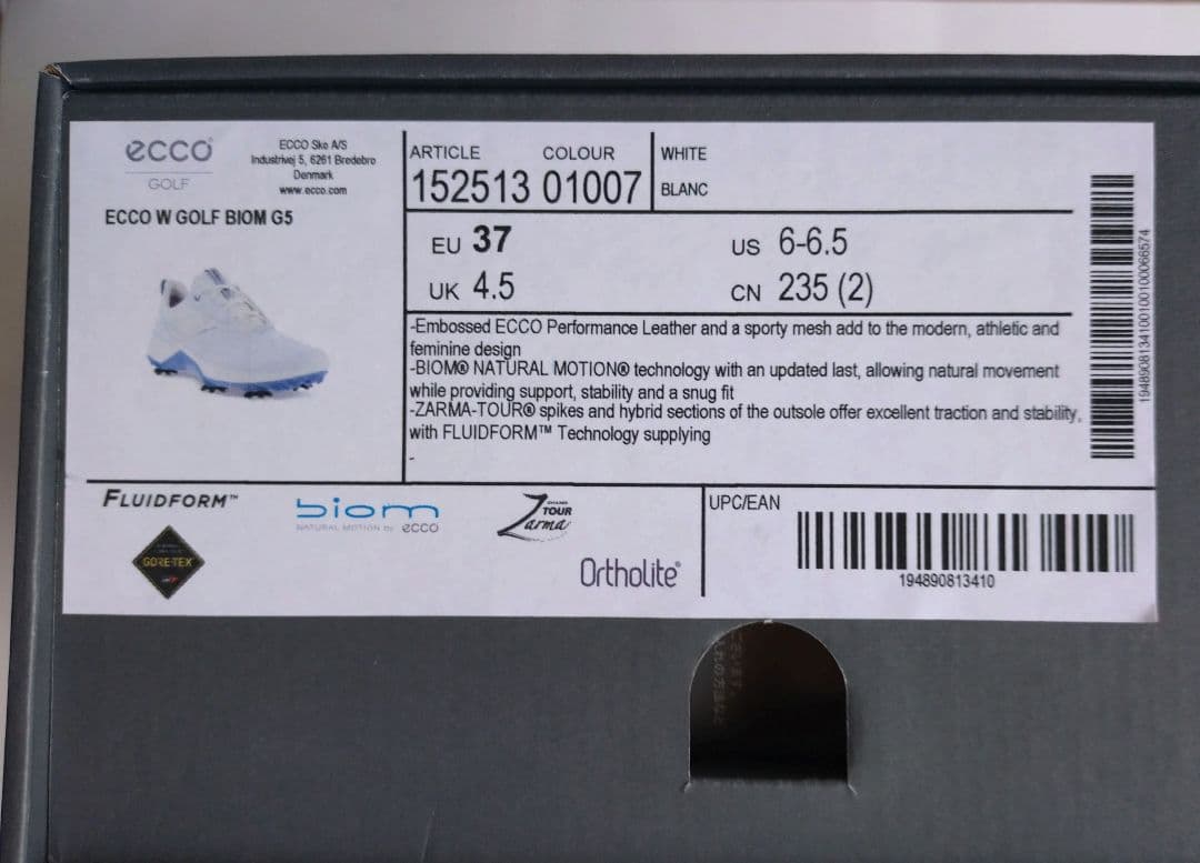 新品 ECCO BIOM G5 ソフトスパイクゴルフシューズ23.5 レディース