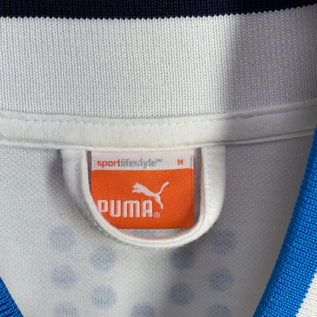 プーマ　PUMA GOLF ジャケット ジップアップ　ホワイト/ブルー　M