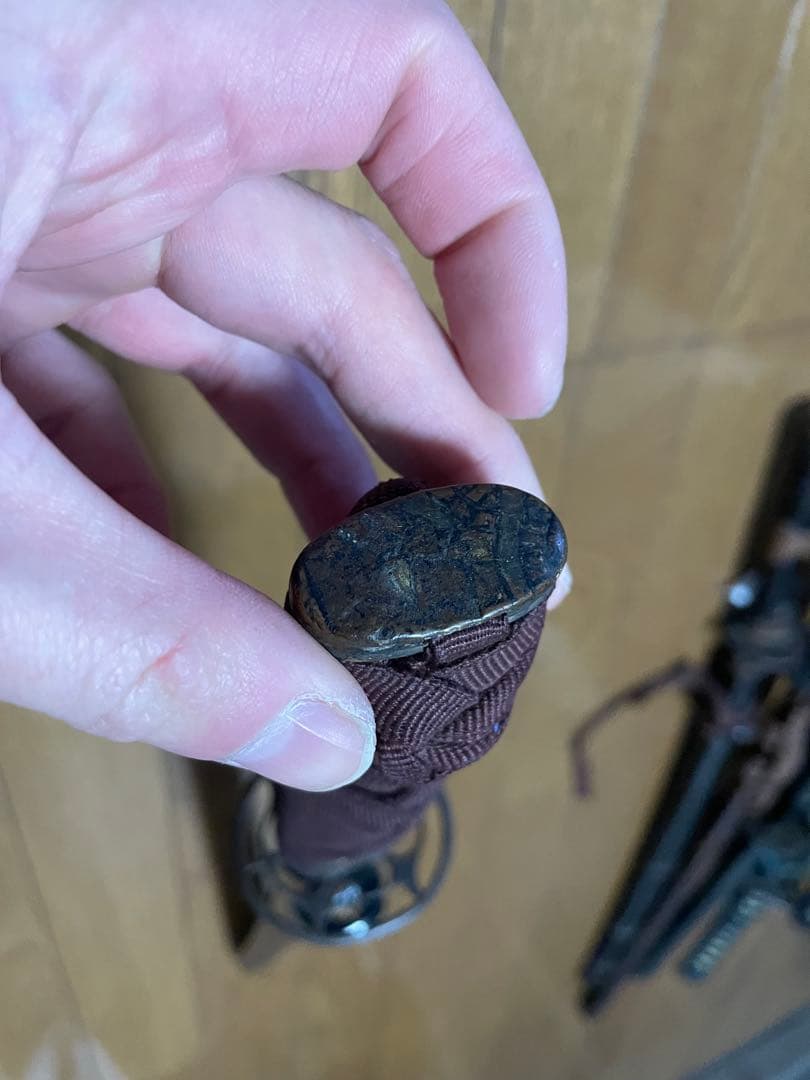 年代物　模造刀　アンティーク　鍔　刀　全長60cm 古小刀　脇差
