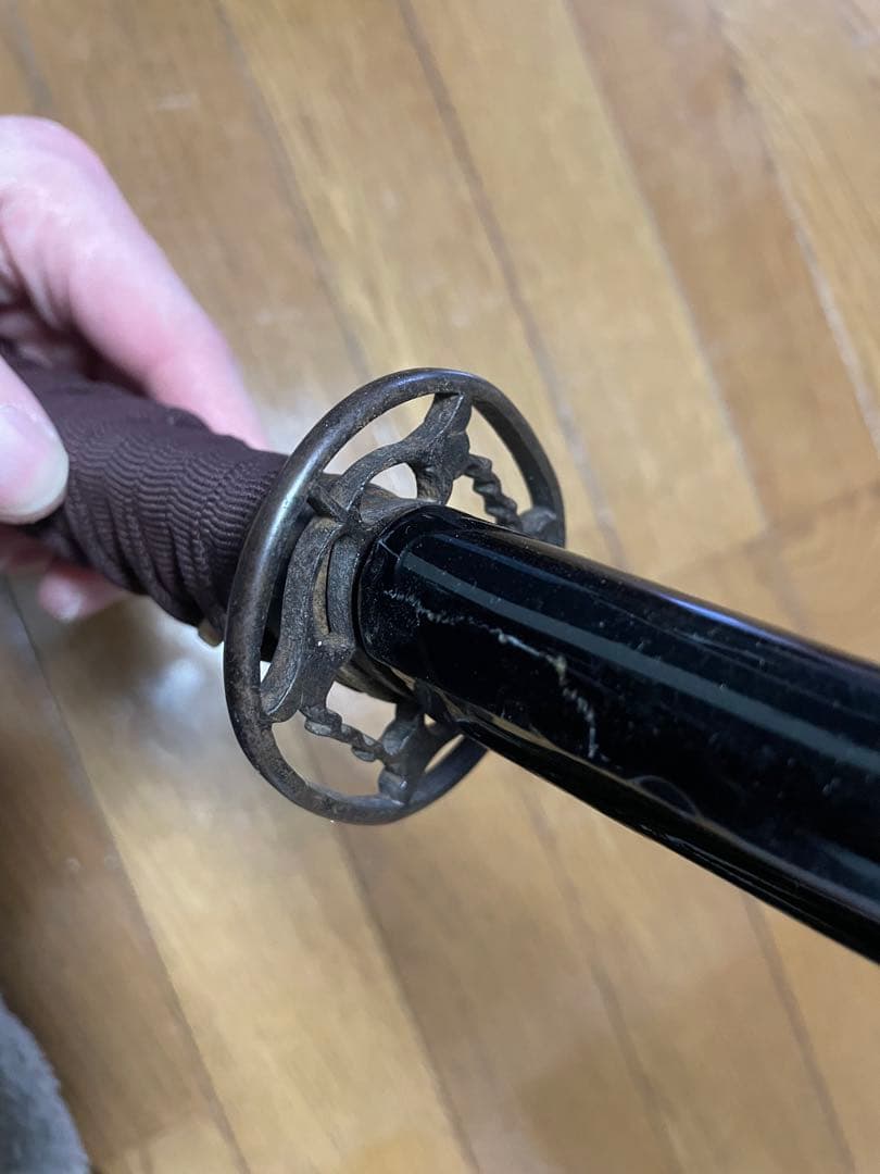 年代物　模造刀　アンティーク　鍔　刀　全長60cm 古小刀　脇差