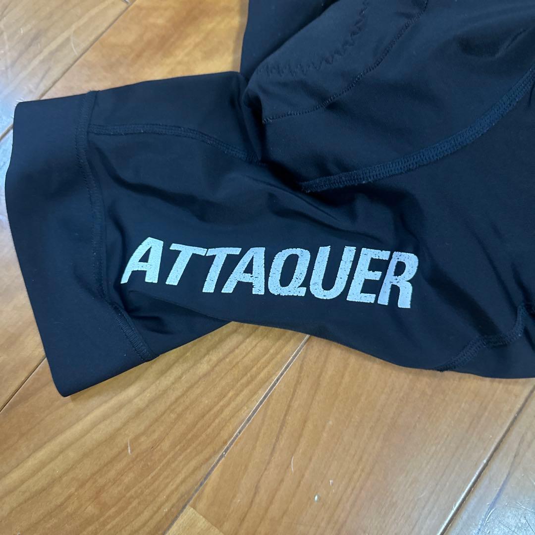 ATTAQUER ブラック レディースビブタイツ XS
