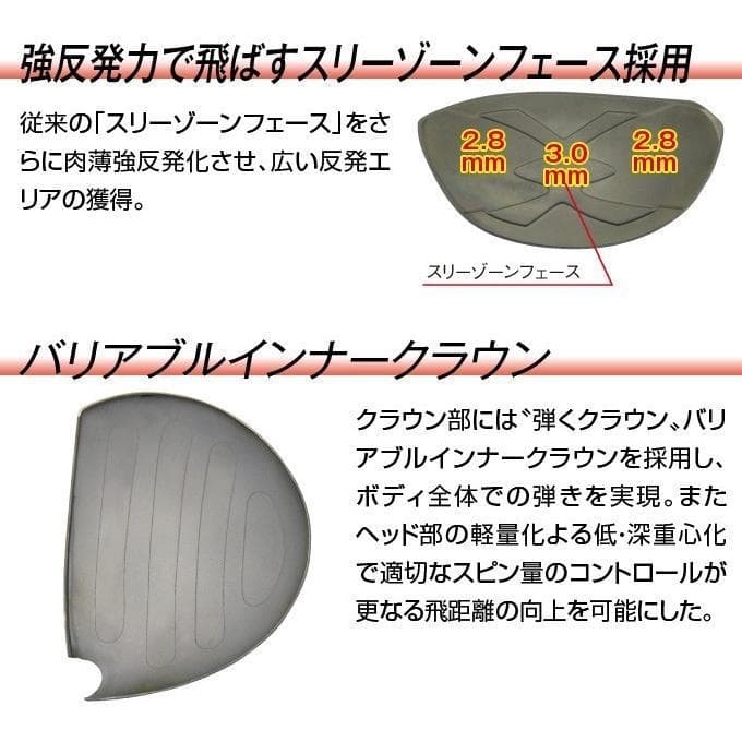 ☆新品ワークスゴルフ マキシマックスドライバー USTマミヤ VspecαⅣ