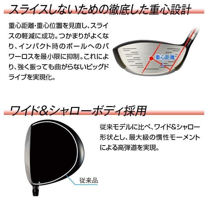 ☆新品ワークスゴルフ マキシマックスドライバー USTマミヤ VspecαⅣ