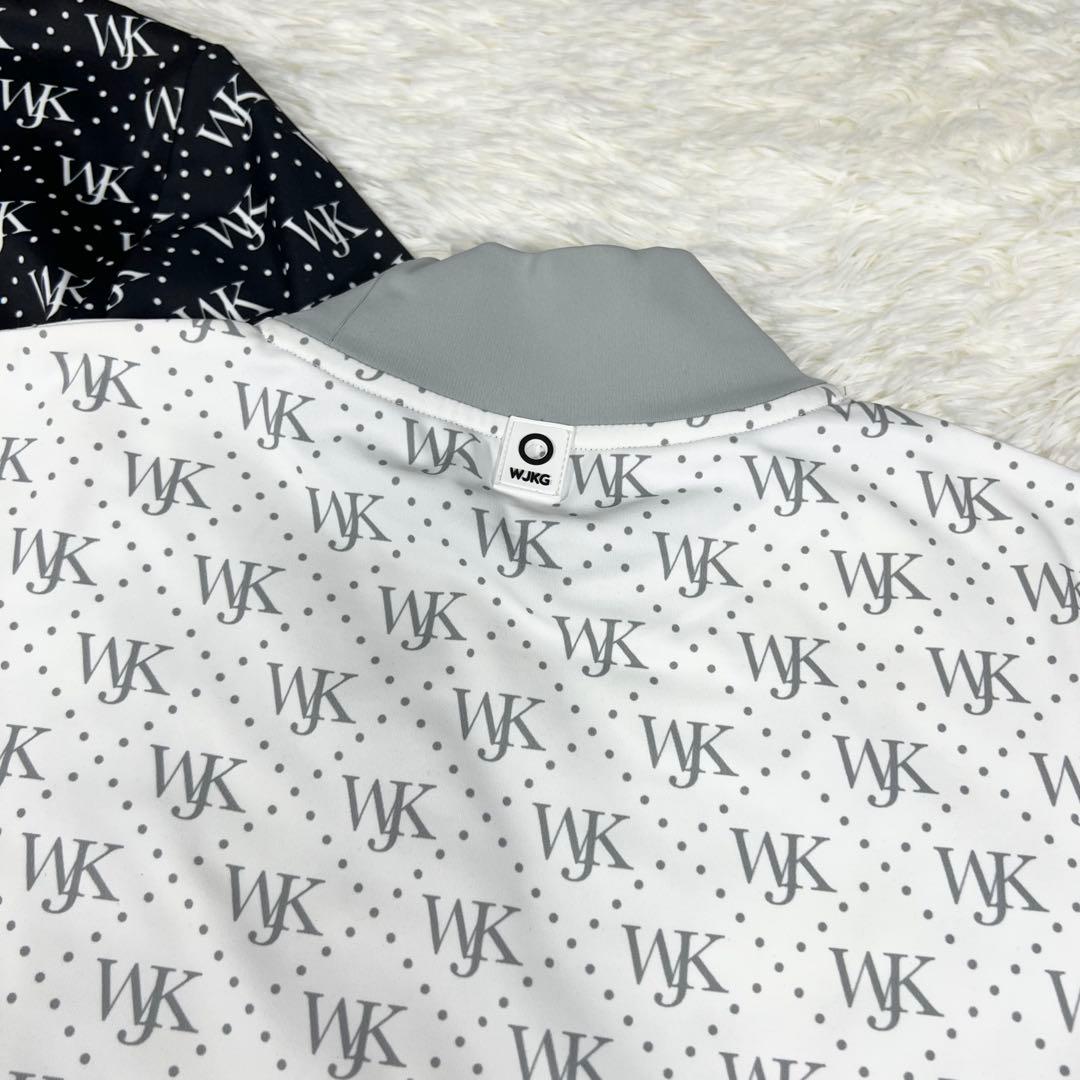 wjk wjkg ゴルフ カットソー モノグラム ハイネック モックネック