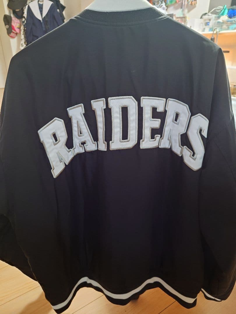RAIDERS ウォームアップジャケット NFL gu レイダース　XLサイズ