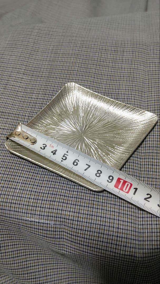 菱形菊模様小皿　錫100%５枚セット!大幅お値引き中!即決のみです!
