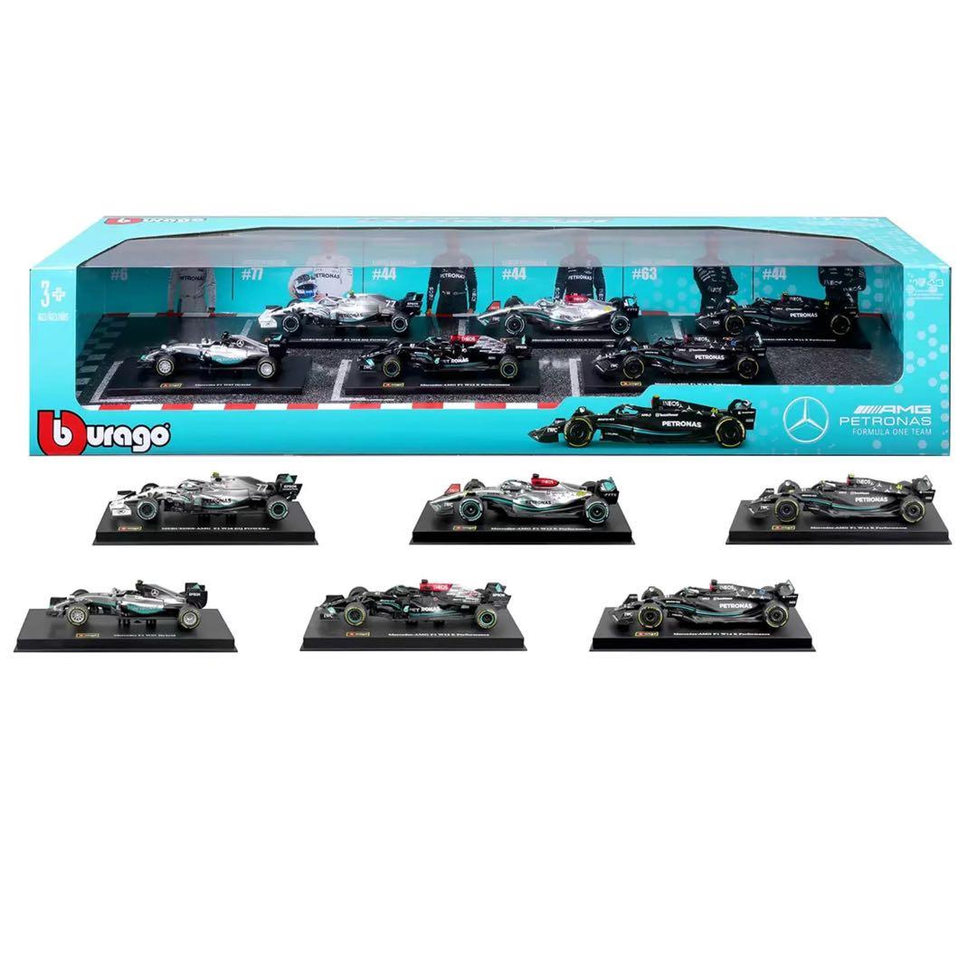 burago Mercedes AMG Petronas F1 6台セット
