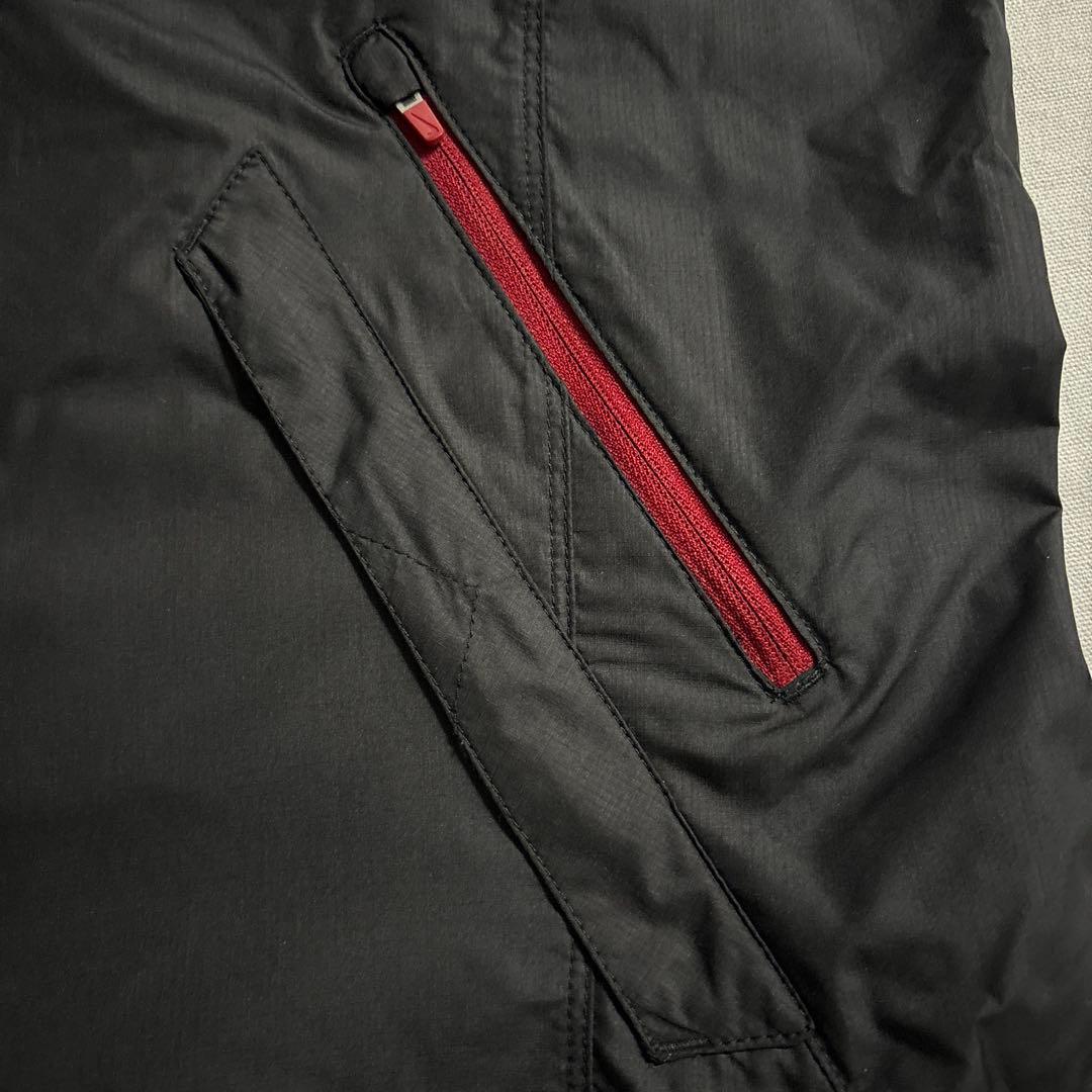極美品 NIKE GOLF ナイキゴルフ ナイロンベスト ダブルジップ 黒 L