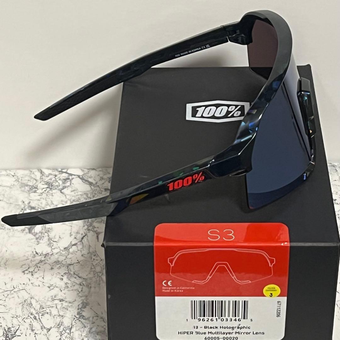 100% ワンハンドレッド S3 Black Holographic