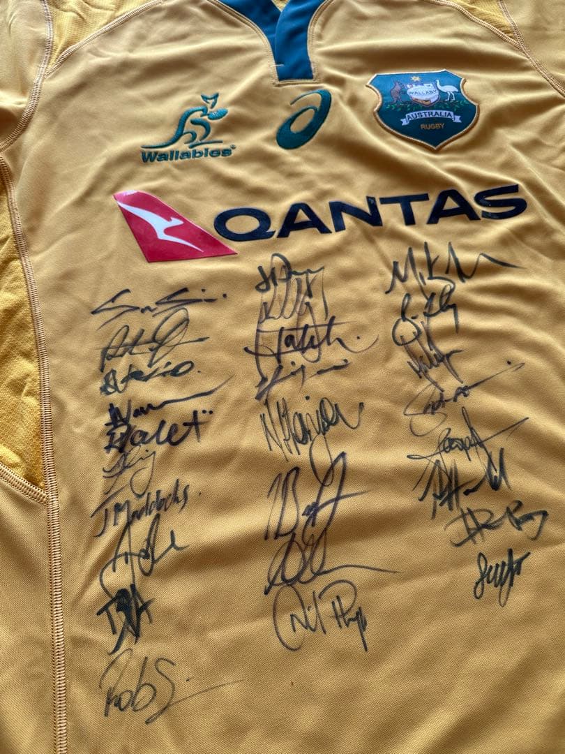 選手サイン入り　ワラビーズ/Wallabies ラグビージャージ　オーストラリア