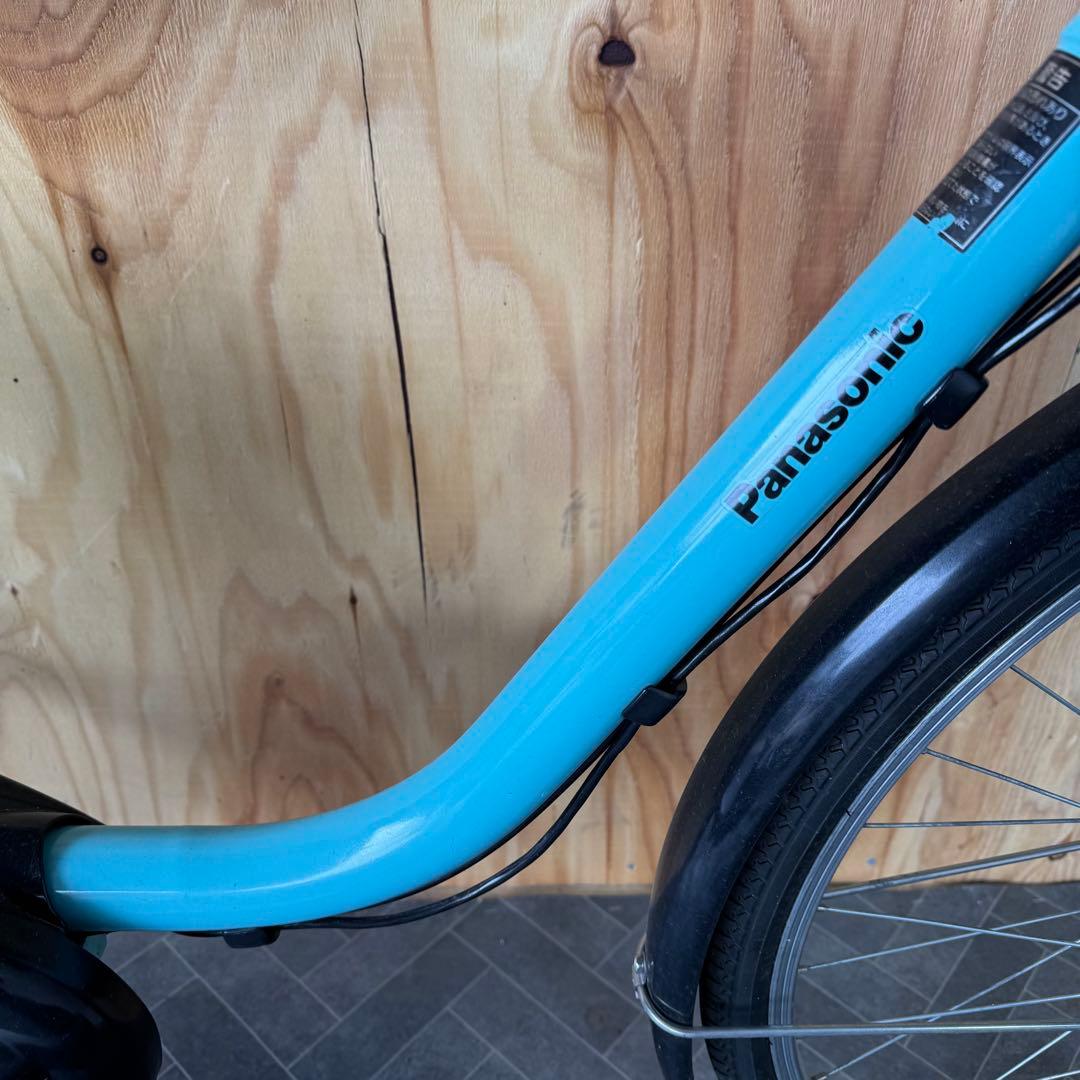 水色 電動アシスト自転車 シティタイプバッテリー12ah