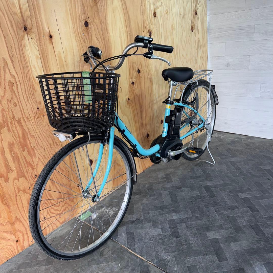 水色 電動アシスト自転車 シティタイプバッテリー12ah