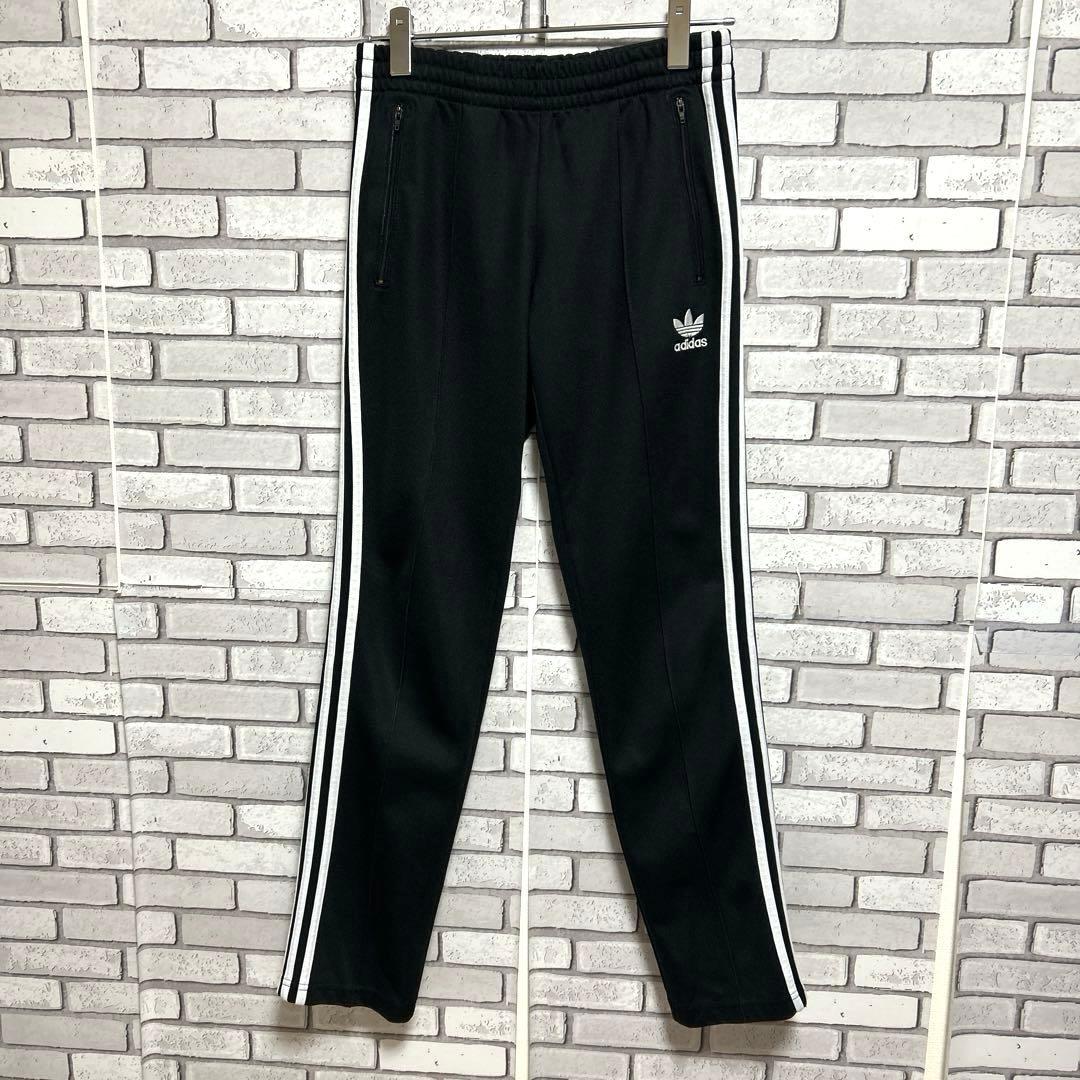 セール《美品》adidas originals☆ジャージパンツ 刺繍ロゴ M 黒