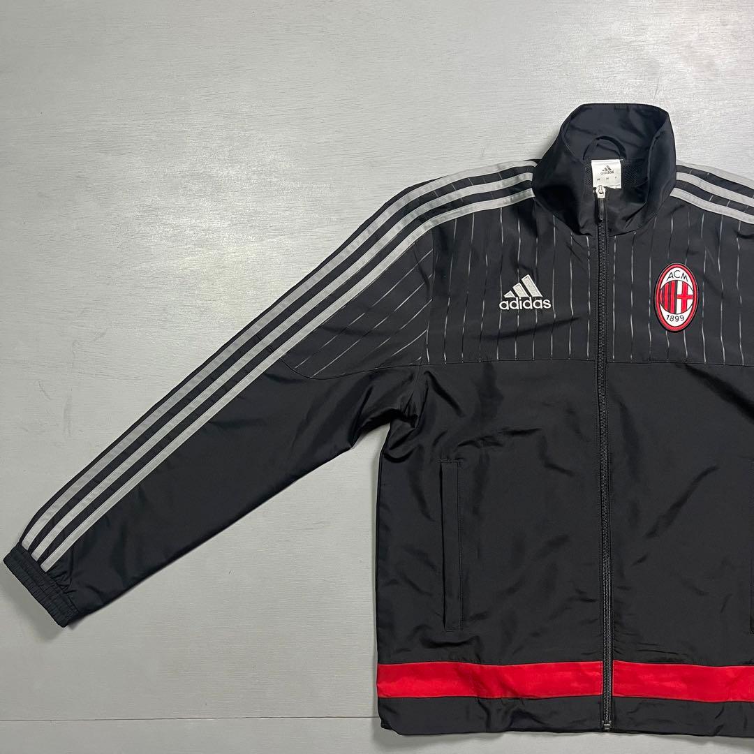 adidas トラックスーツ　ACミラン　セットアップ　トラックジャケット　S
